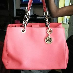 Michael Kors Cynthia leather Satchel
